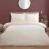 Bow Double Duvet Set - Ivory, Faux Fur