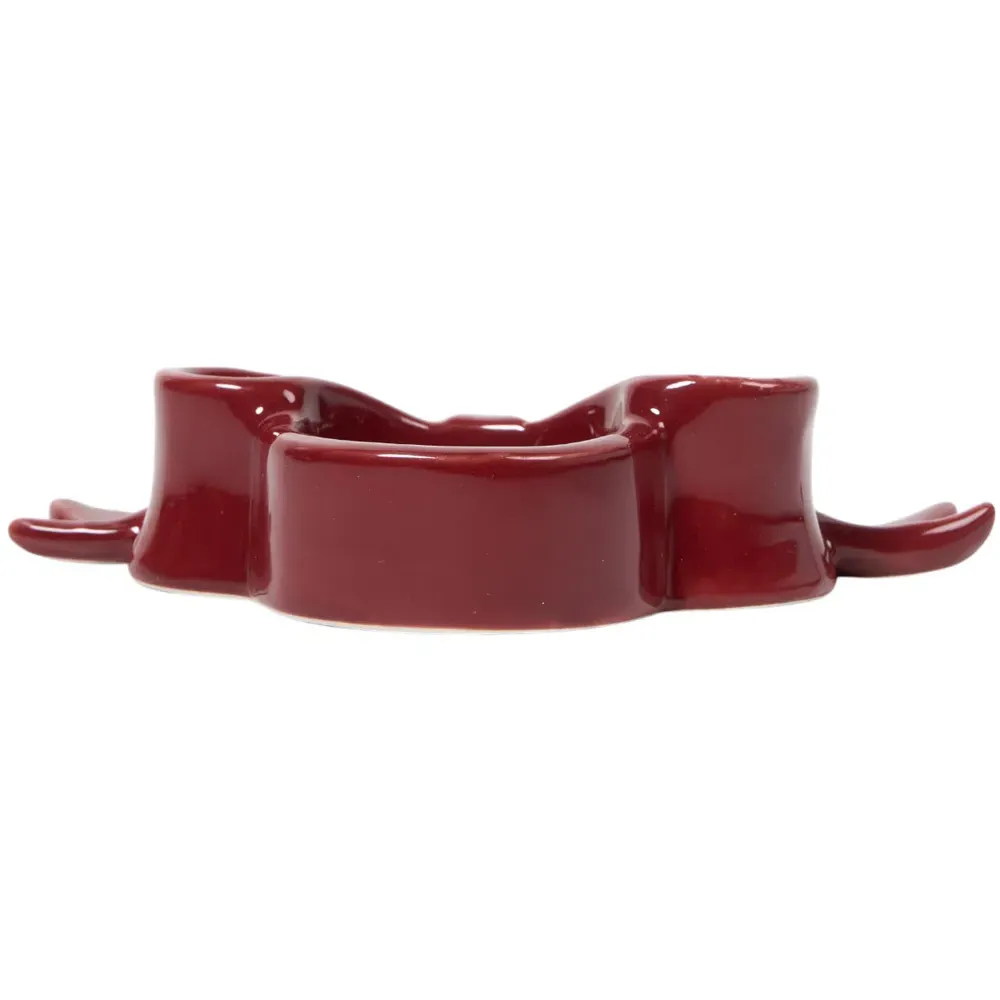 Bow Tealight Holder - Red, Gold