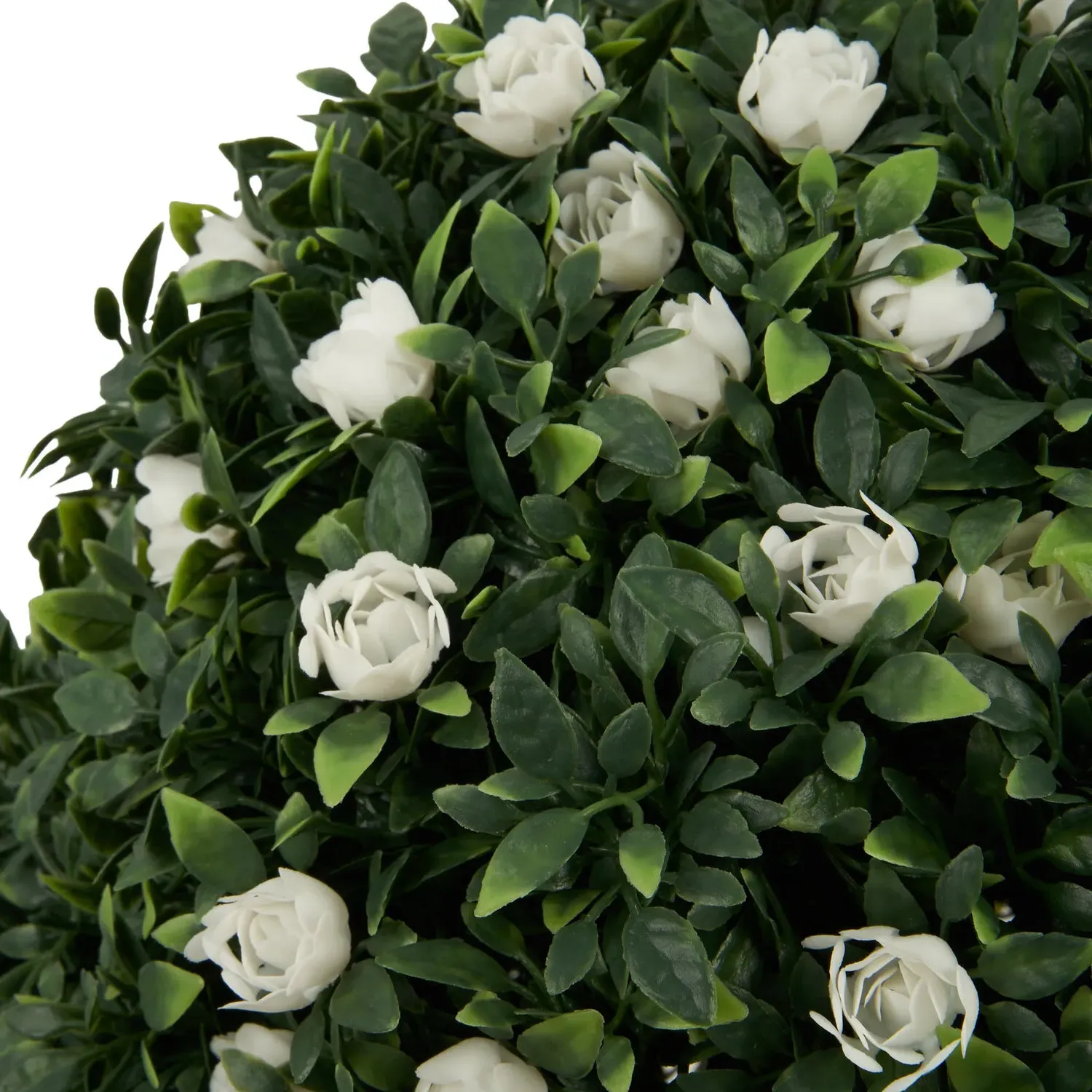 Boxwood Ball with Flowers - Green