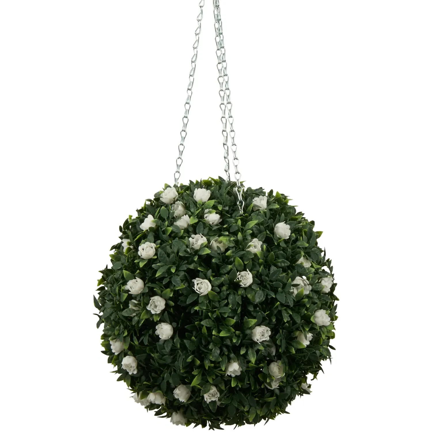 Boxwood Ball with Flowers - Green