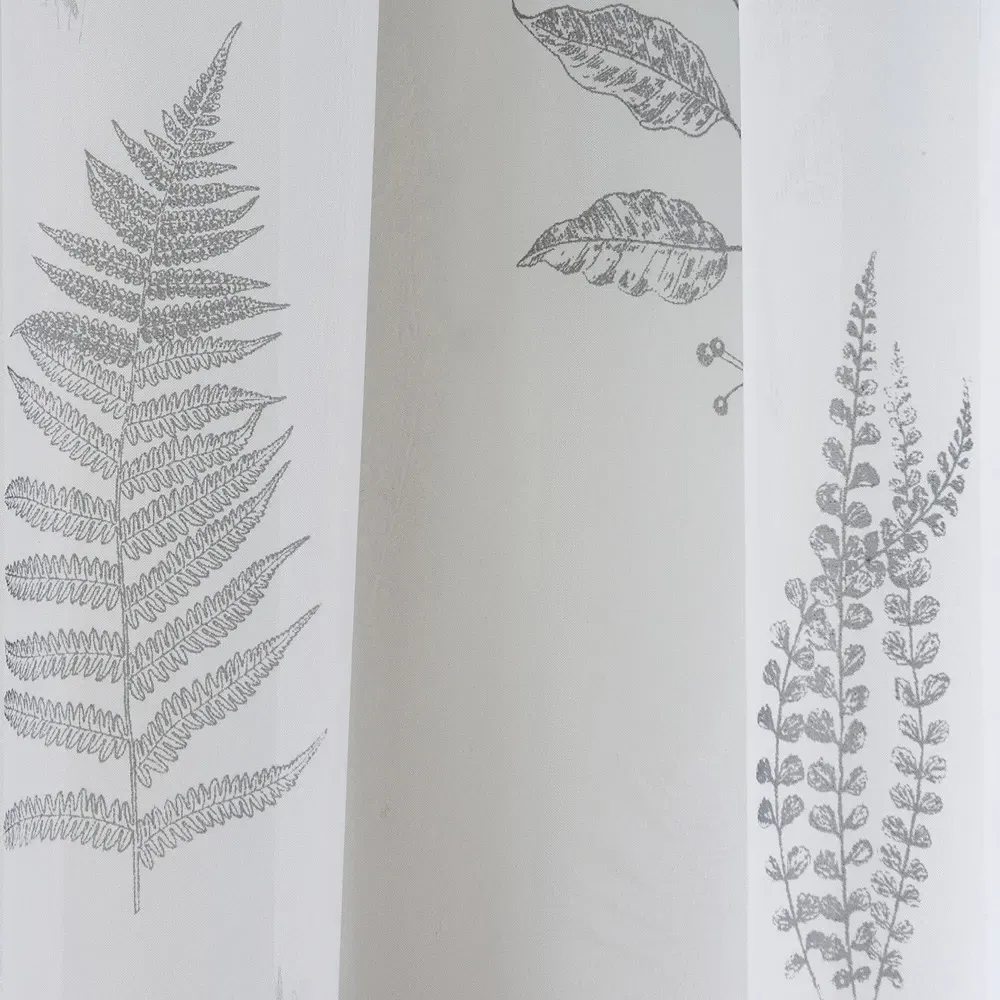 Bracken Panel Voile Curtain - Grey