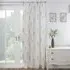 Bracken Panel Voile Curtain - Grey