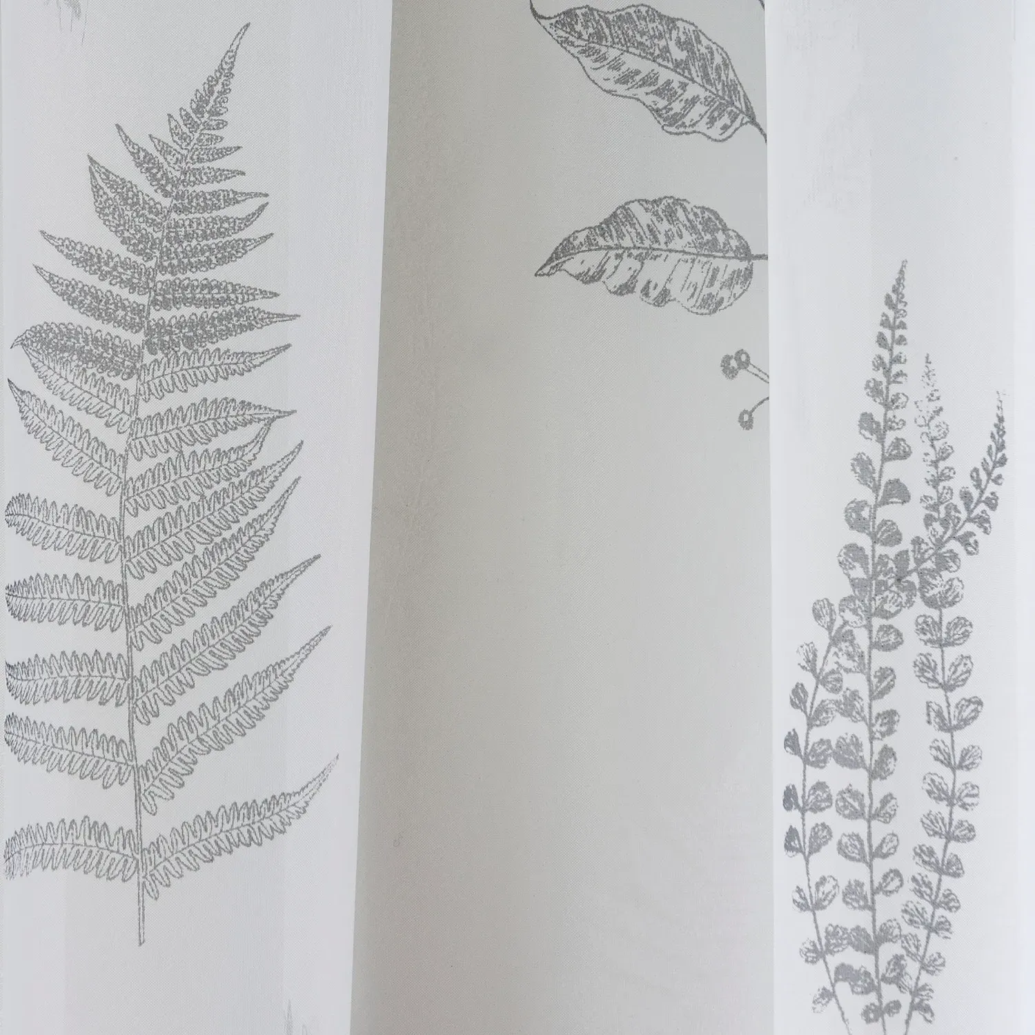 Bracken Voile Curtain Panel - Grey