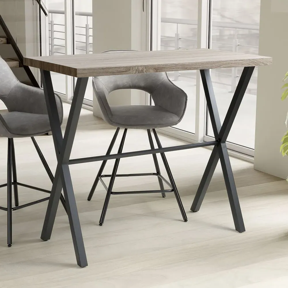 Brevik Breakfast Bar Table - Brown, Pine Effect image