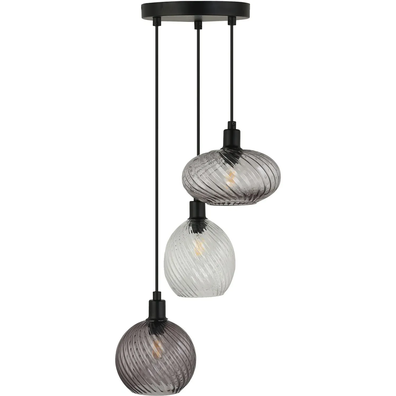 Brielle Ceiling Fitting - Smoked Grey image