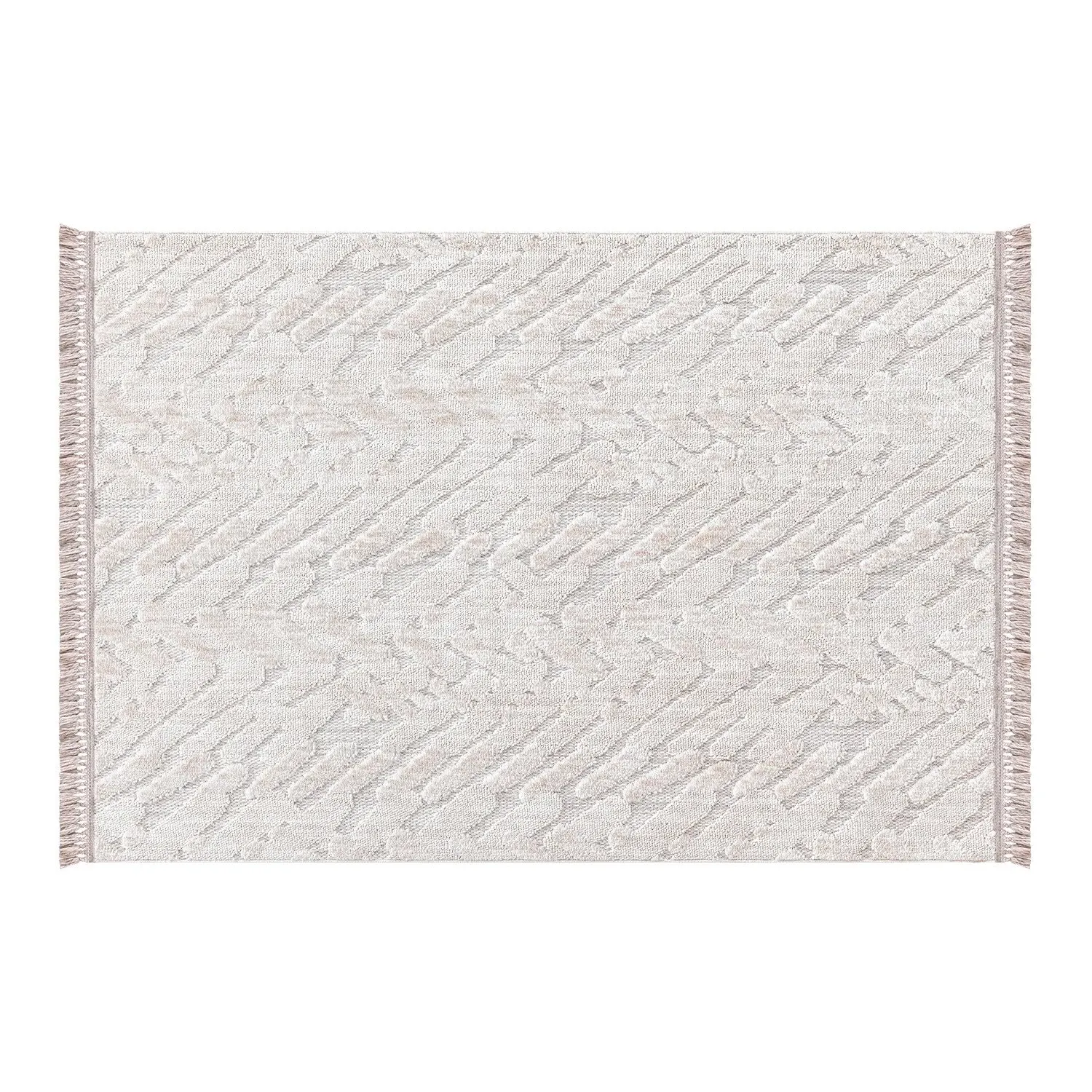 Broadway 120cm Chevron Rug - Natural image