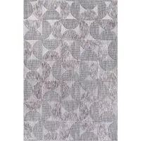 Broadway Demi Moon Rug 120cm - Grey
