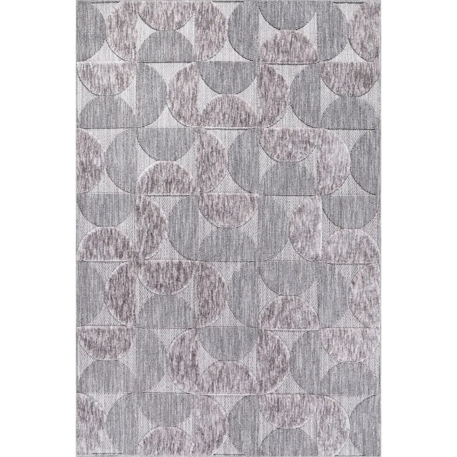 Broadway Demi Moon Rug 120cm - Grey image