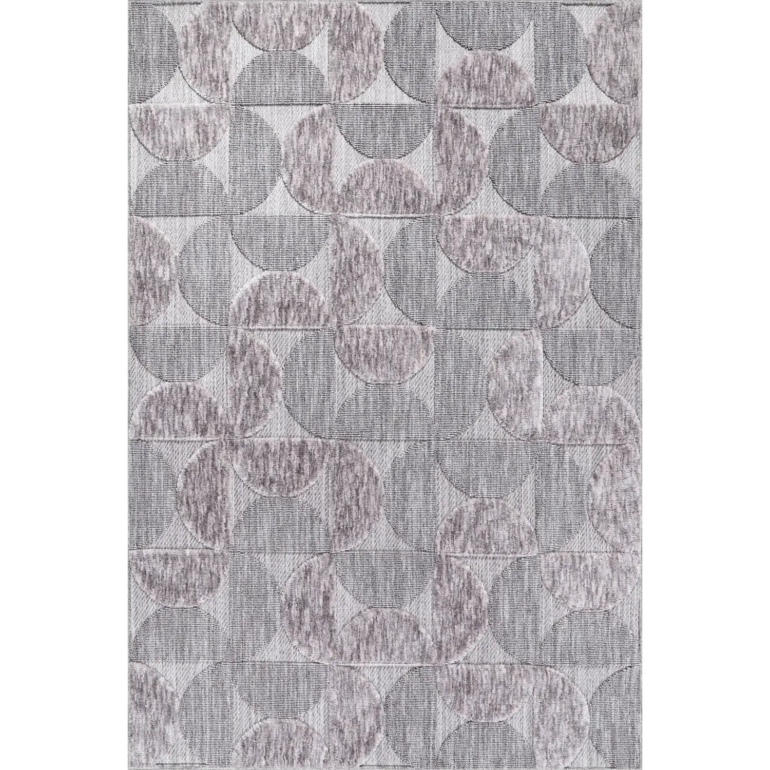 Broadway Demi Moon Rug 140cm - Grey