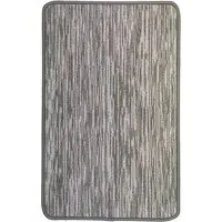 Broken Stripe Washable Mat - Grey