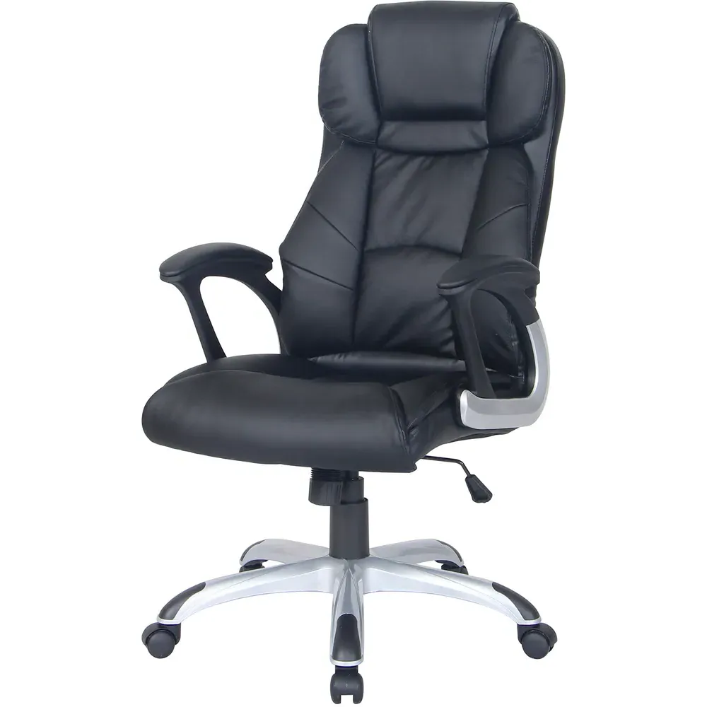 Brompton Office Chair with Wheels - Black