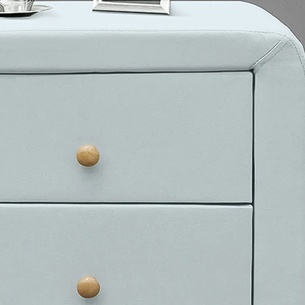 Brooklyn 2 Drawer Bedside Table - Blue