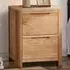 Brooklyn 2 Drawer Bedside Table - Brown, Oak