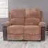 Brooklyn 2-Seater Recliner Sofa - Brown, Jumbo Cord