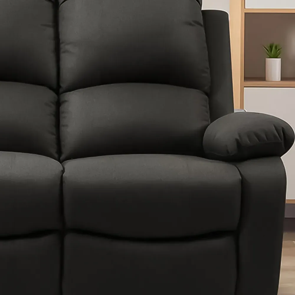 Brooklyn 2-Seater Recliner Sofa - Dark Grey, Linen