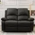 Brooklyn 2-Seater Recliner Sofa - Dark Grey, Linen