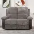 Brooklyn 2-Seater Recliner Sofa - Grey, Jumbo Cord