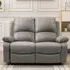 Brooklyn 2-Seater Recliner Sofa - Light Grey, Linen
