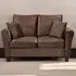 Brooklyn 2-Seater Sofa - Brown, Brushed Velvet