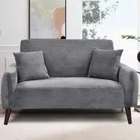 Brooklyn 2-Seater Sofa - Grey, Jumbo Cord