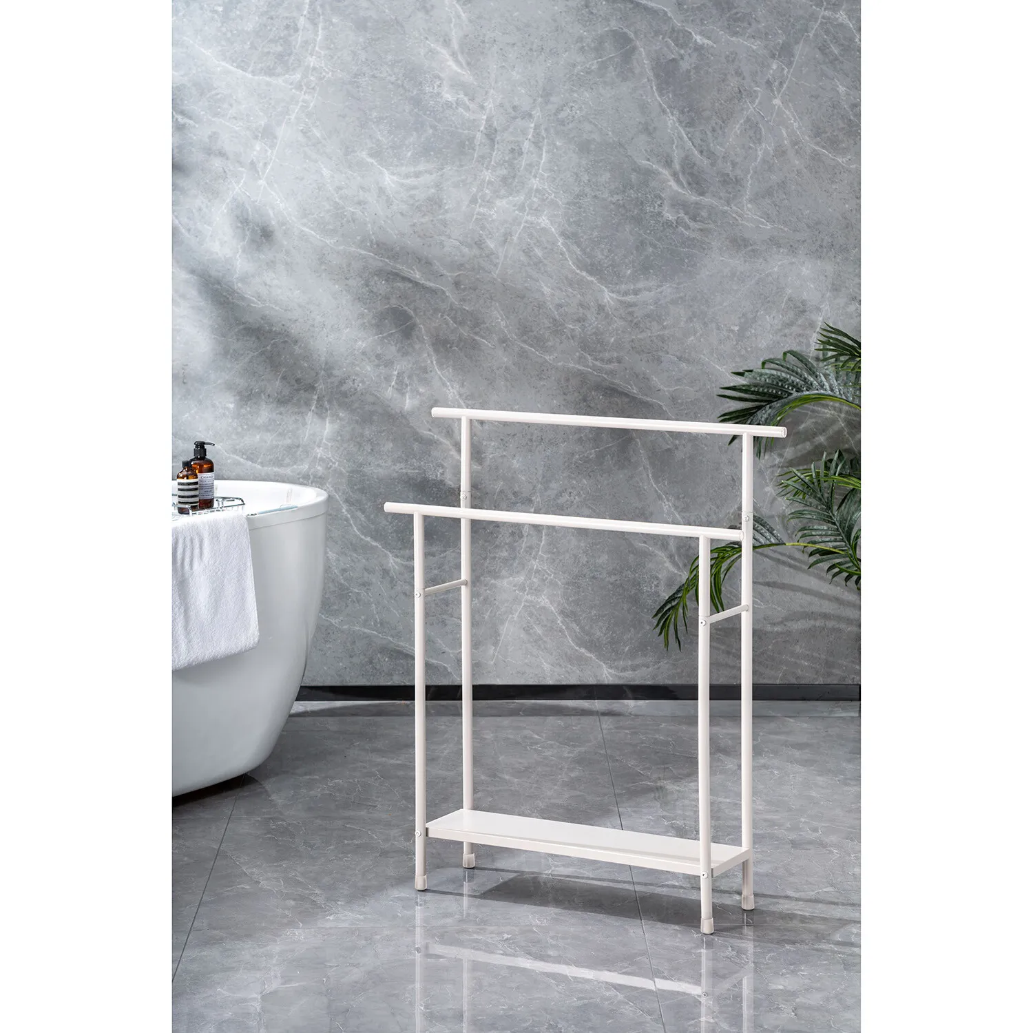 Brooklyn 2 Tier Towel Rack Stand - Fawn