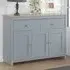 Brooklyn 3 Door 2 Drawer Sideboard - Grey, Oak