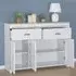Brooklyn 3 Door 2 Drawer Sideboard - White, Oak