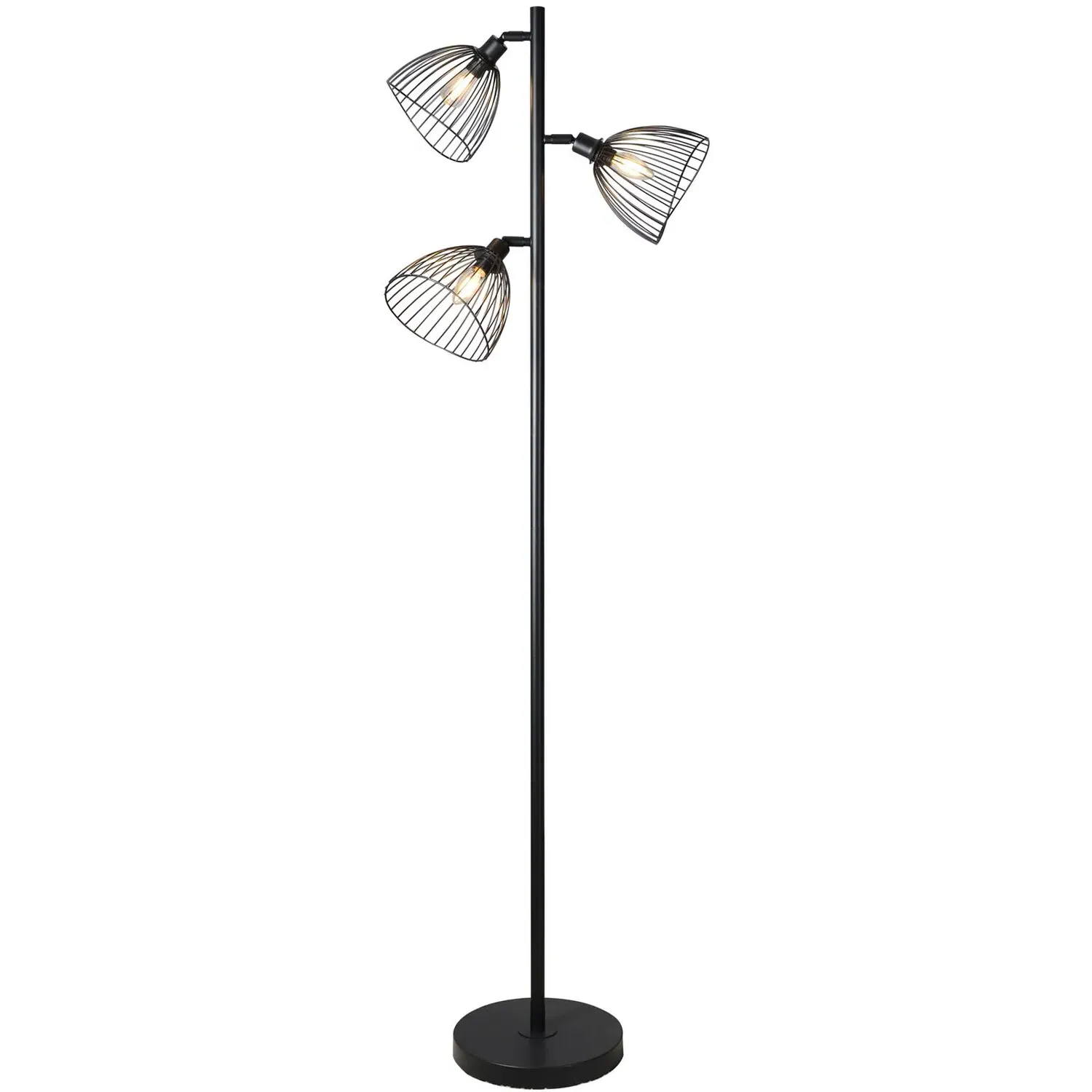 Brooklyn 3 Light Floor Lamp - Black image