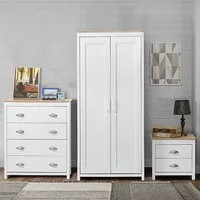 Brooklyn 3 Piece Bedroom Furniture Set - White