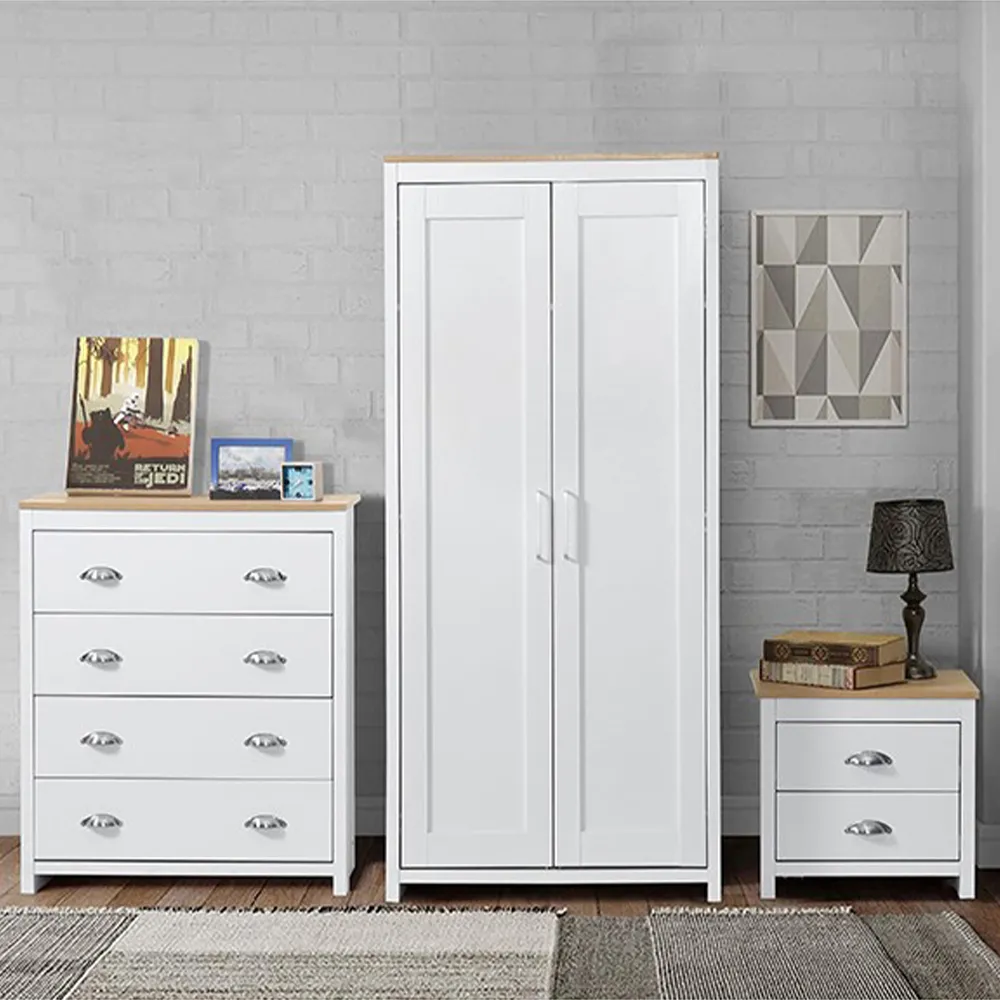 Brooklyn 3 Piece Bedroom Furniture Set - White