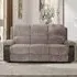 Brooklyn 3-Seater Recliner Sofa - Grey, Jumbo Cord