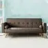 Brooklyn 3-Seater Sofa Bed with Clic Clac - Coffee, Linen