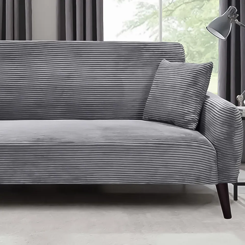Brooklyn 3-Seater Sofa - Grey, Jumbo Cord