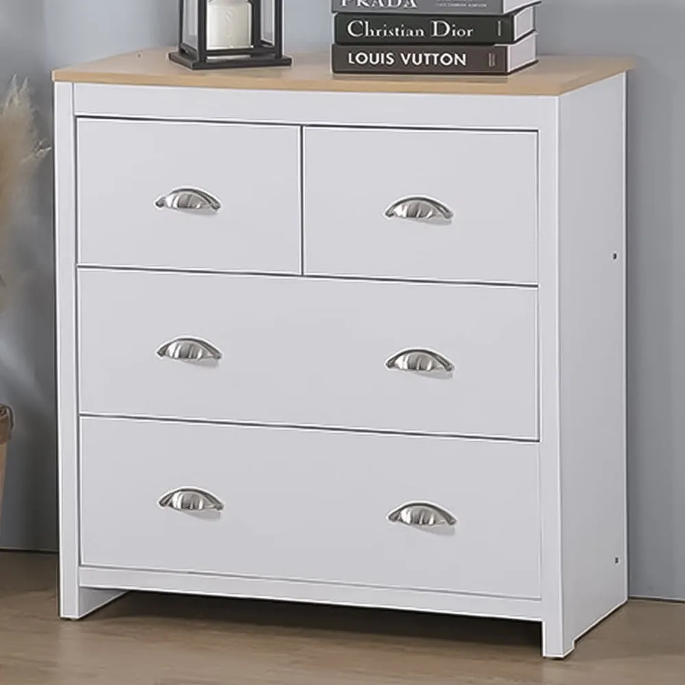 Brooklyn 4 Drawer Chest of Drawers - White
