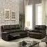 Brooklyn 5-Seater Recliner Sofa Set - Brown, Bonded Leather