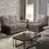 Brooklyn 5-Seater Recliner Sofa Set - Grey, Jumbo Cord
