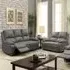 Brooklyn 5-Seater Recliner Sofa Set - Grey, Linen
