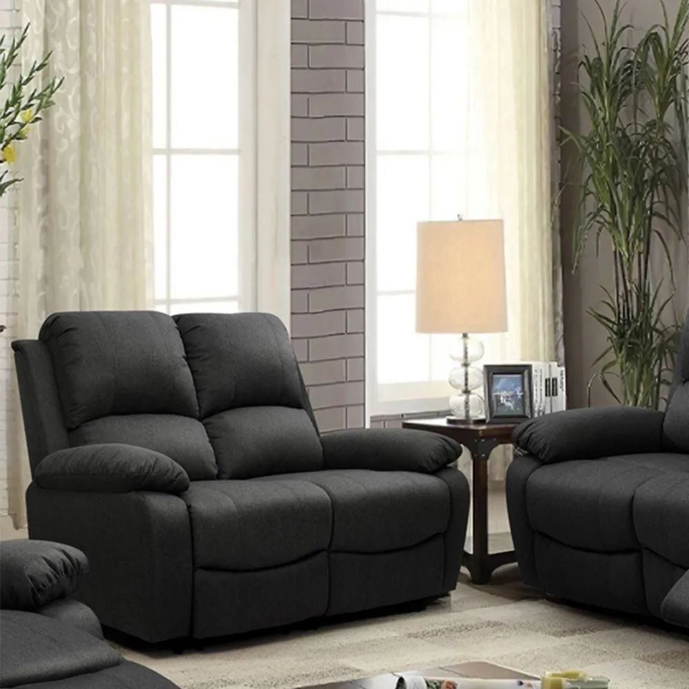 Brooklyn 5-Seater Recliner Sofa Set - Grey, Linen