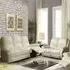 Brooklyn 5-Seater Recliner Sofa Set - White, Bonded Leather