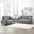 Brooklyn 5-Seater Sofa Set - Grey, Jumbo Cord