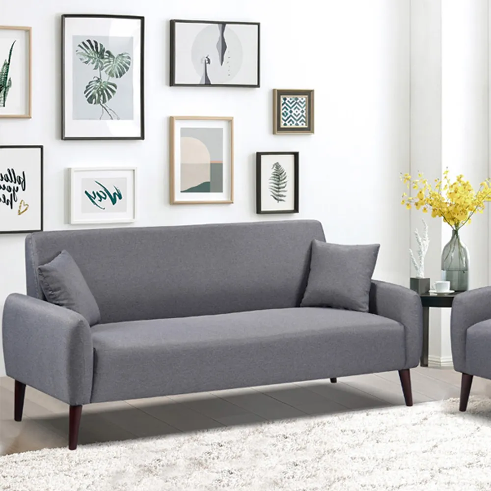 Brooklyn 5-Seater Sofa Set - Grey, Linen