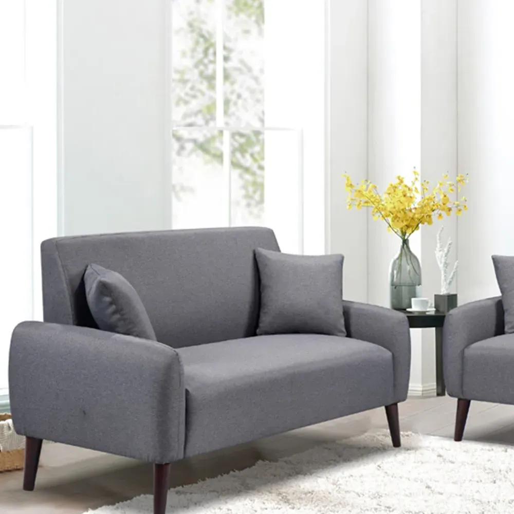 Brooklyn 5-Seater Sofa Set - Grey, Linen