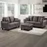 Brooklyn 5-Seater Sofa Set - Mottled Mink, Brushed Velvet