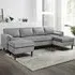 Brooklyn 6-Seater Modular Sofa - Light Grey, Fabric