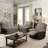 Brooklyn 6-Seater Recliner Sofa Set - Grey, Jumbo Cord