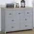 Brooklyn 7 Drawer Chest of Drawers - Grey, Oak