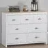 Brooklyn 7 Drawer Chest of Drawers - White, Oak