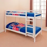 Brooklyn Bunk Bed - White, Pine Wood