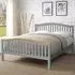 Brooklyn Double Bed Frame - Grey, Pine
