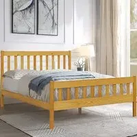 Brooklyn Double Bed Frame - Pine